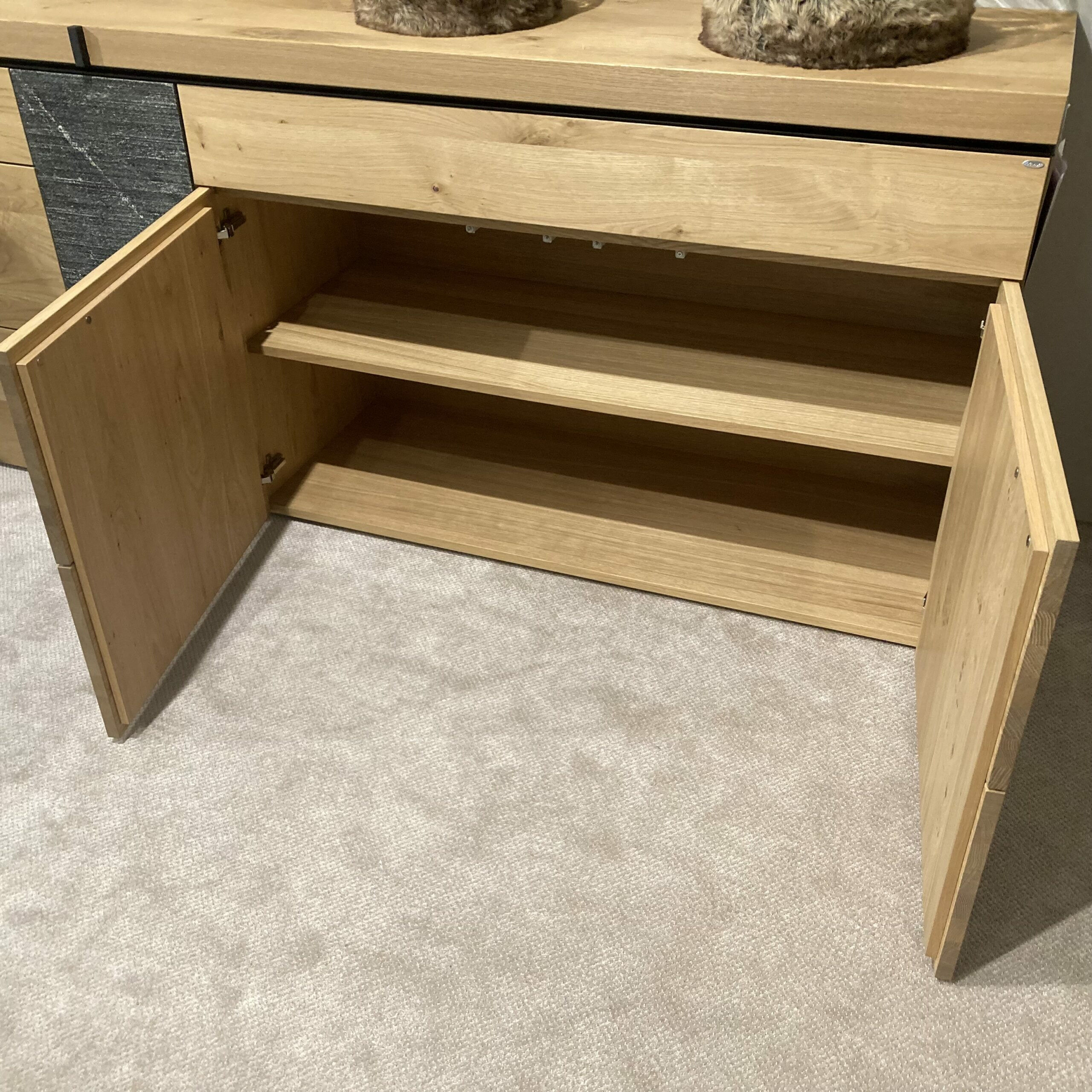 Voglauer - Sideboard V-Rock Alteiche Rustiko Mit Steinakzent Und Frontspot - 3