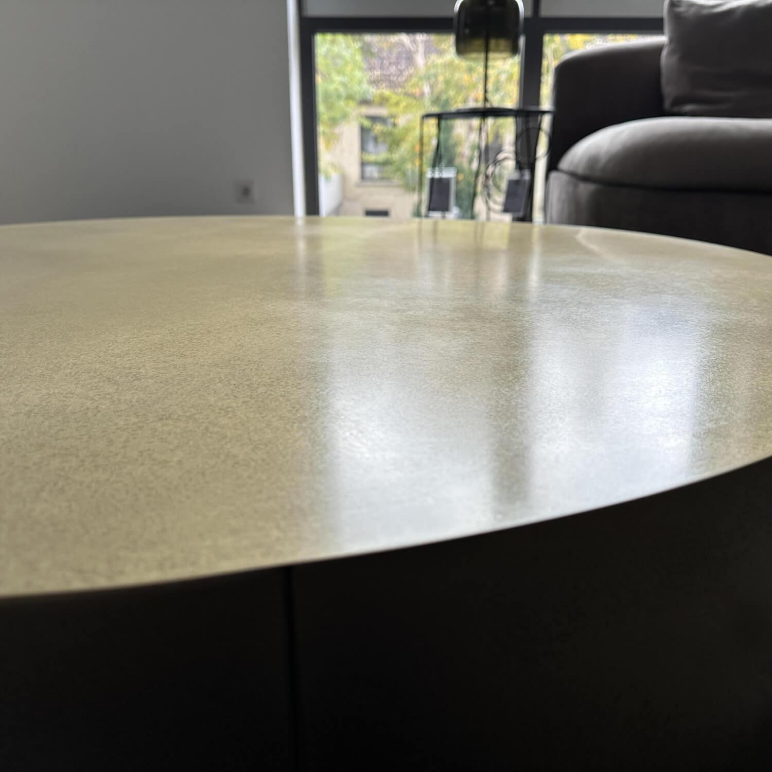 Baxter - Beistelltisch Loren Klein Platte Antikiertes Messing Basis Brünierter Messing - 4