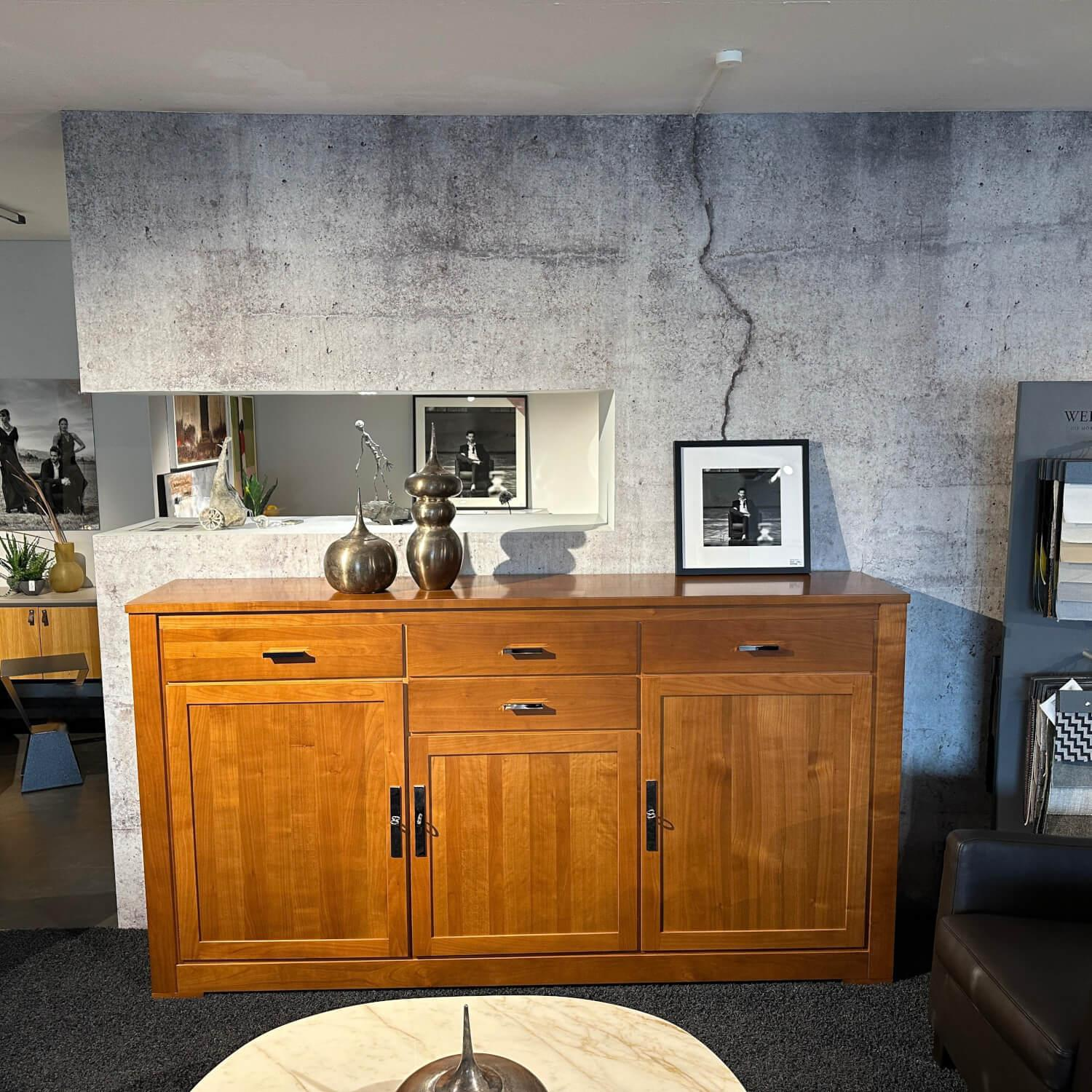 Form Exclusiv - Hochanrichte Bordeaux 170543 Euro Kirsche Zeder Samtreflex Beschläge Poliert Und Vernickelt - 6