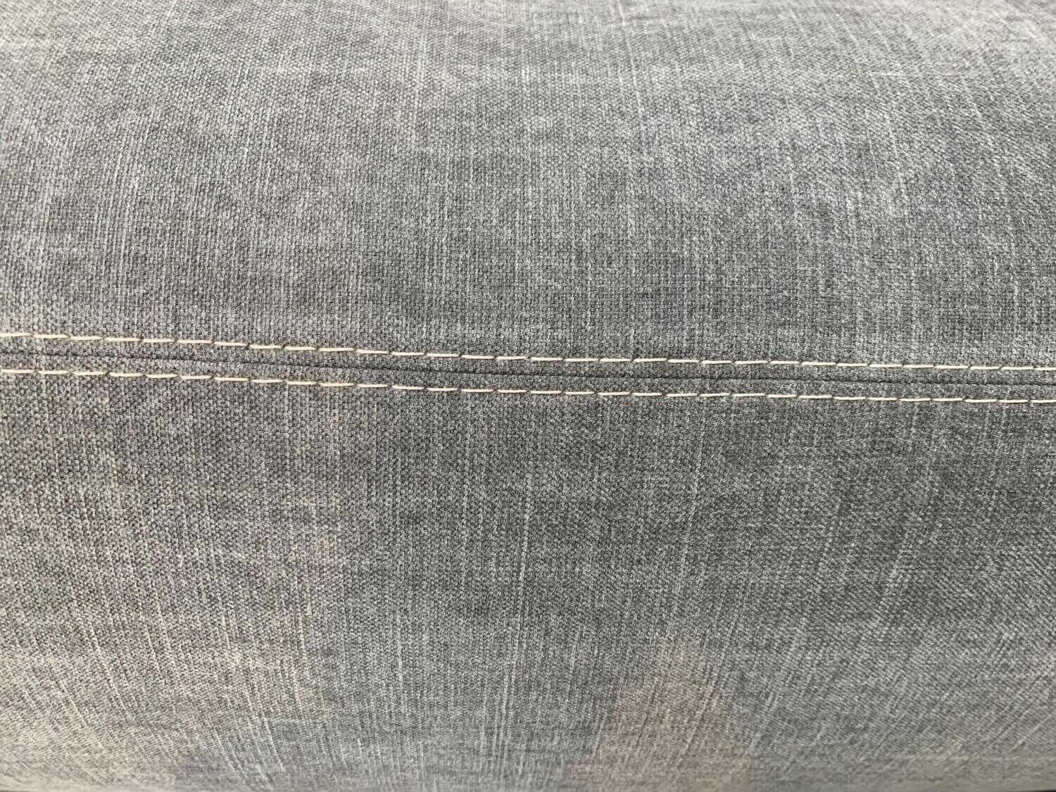 Gallery M - Ecksofa Lucia Stoff Grau mit Kissen - 4