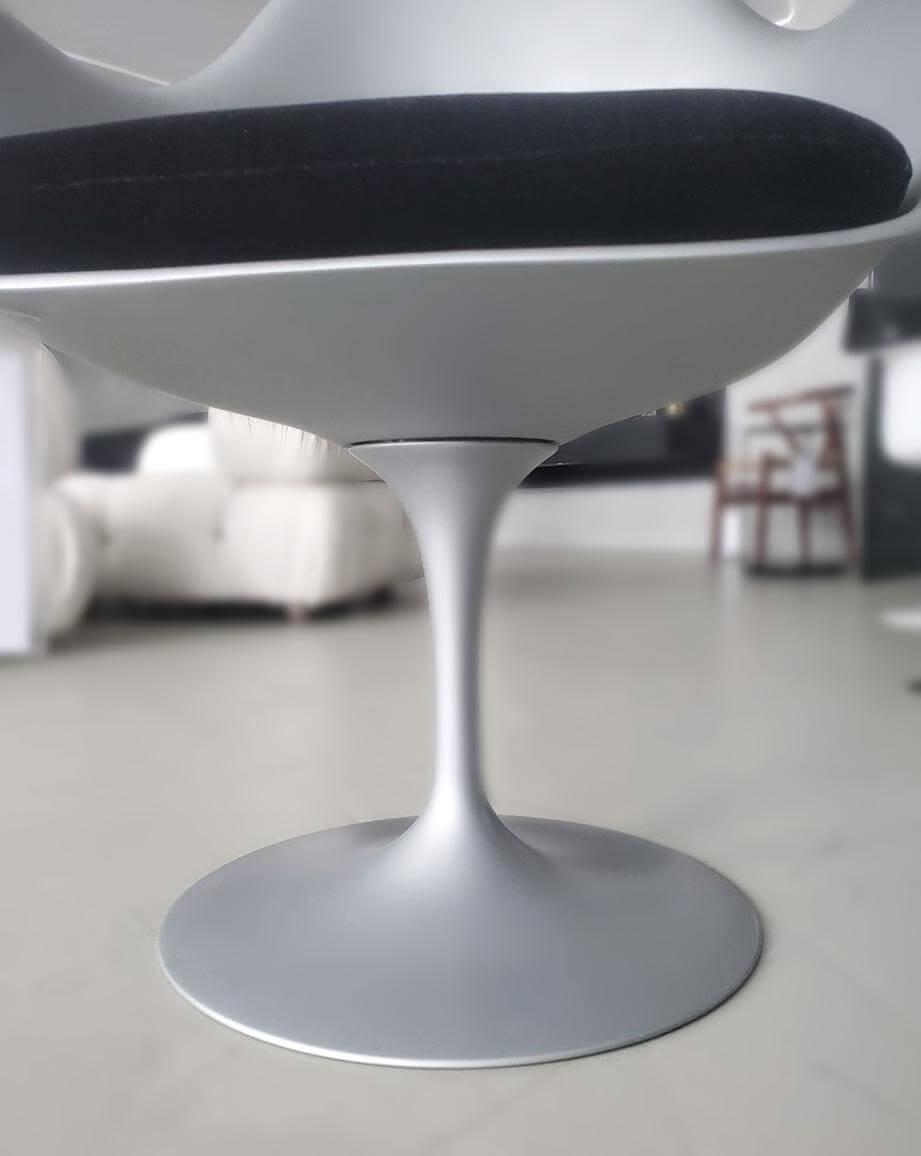 Knoll International - Tulpen-Armlehnstuhl Saarinen Platin Sonderfarben - 11