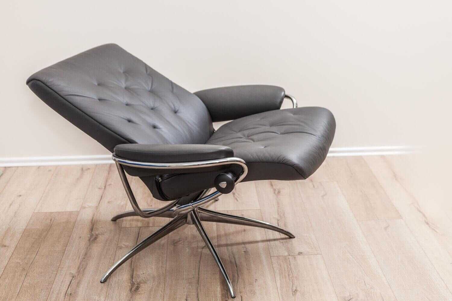 11725da2434a2ba072ddda9a0082a72f Stressless - Sessel Metro Low Back Leder Grau Paloma Star Base - 3
