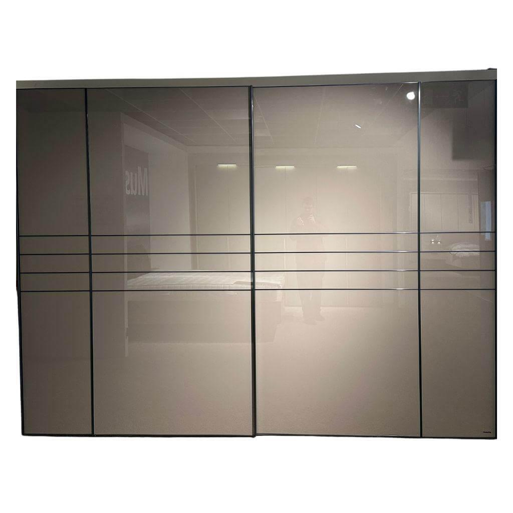 Musterring - Kleiderschrank Covelo Korpus Dekor Mokka Braun Front Moccaglas Braun - 1