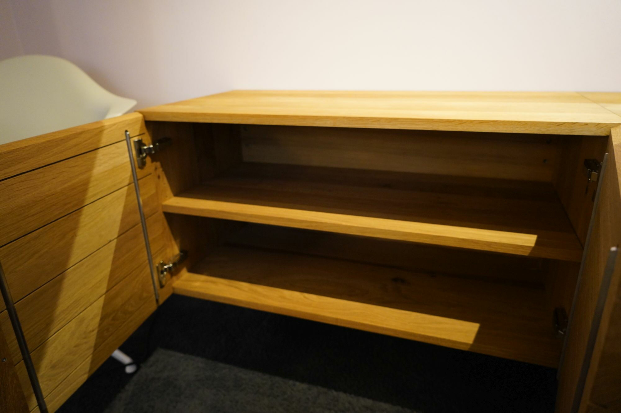 e15 - Hängesideboard Shahnaz-Mahnaz Eiche Geölt Massiv - 4