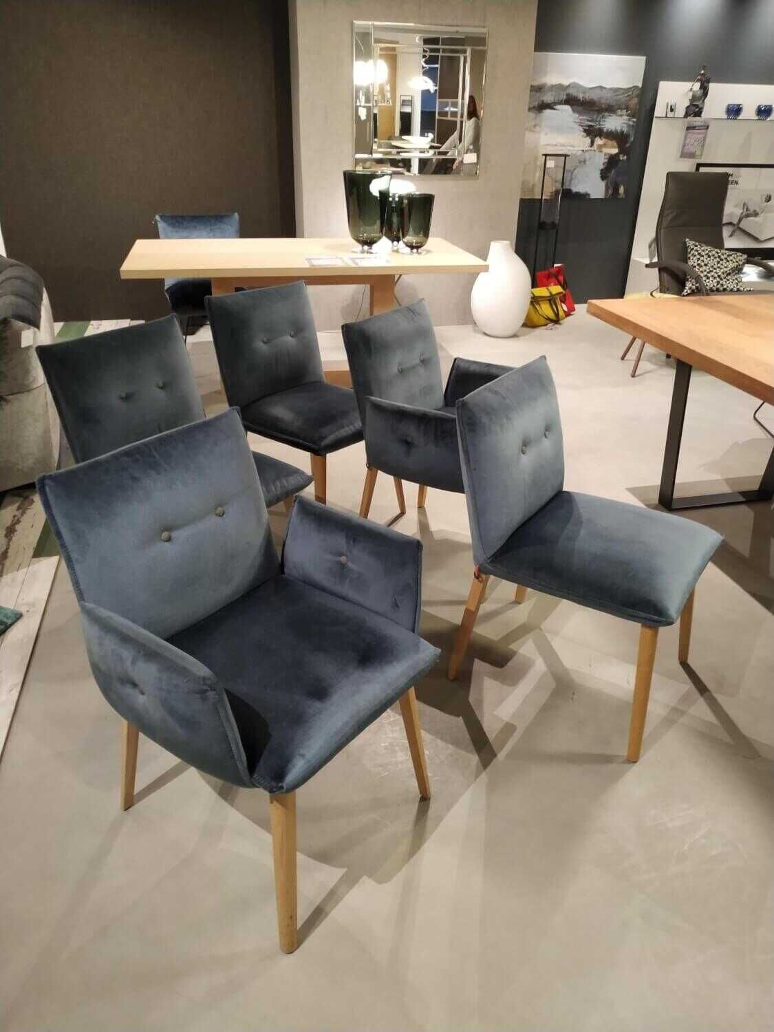 Mobitec - 6er-Set Stühle Soda H47 Stoff Lyon Steel Blau (Foto beispielhaft für 5) - 2