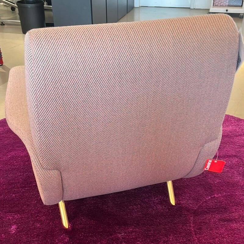 Cassina - Sessel Lady Stoff Everest Masai S Rosa Gestell Stahl Messingfarbig - 4