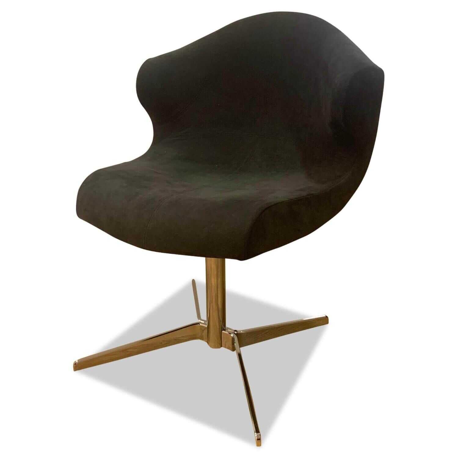 ligne-roset-armlehnstuhl-alster-drehbar-stoff-alcantara-anthrazit-gestell-chrom-3e31696e8174 Ligne Roset - Armlehnstuhl Alster Drehbar Stoff Alcantara Anthrazit Gestell Chrom - 1