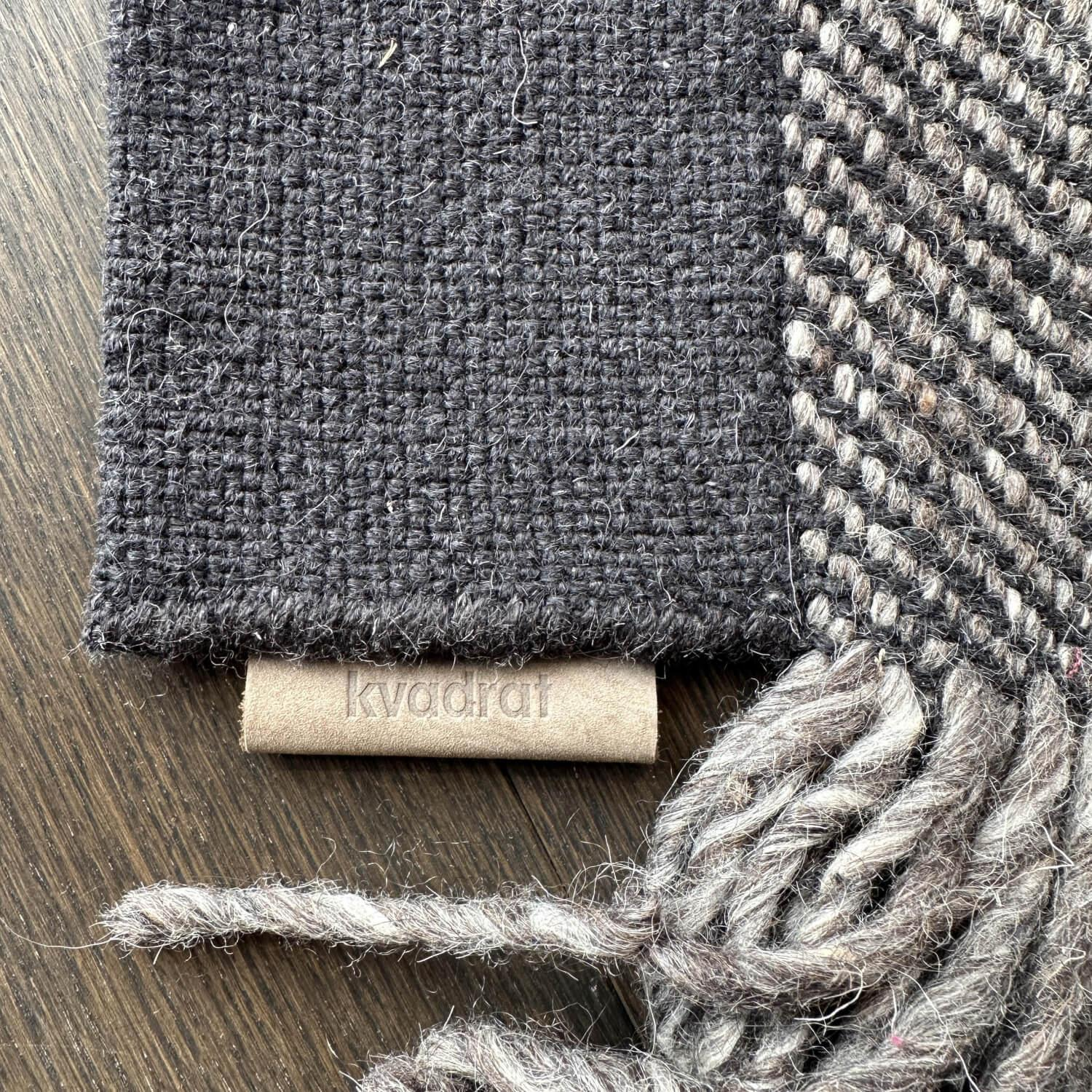 Kvadrat - Teppich Fringe 192 Grau Beige Mit Fransen - 4