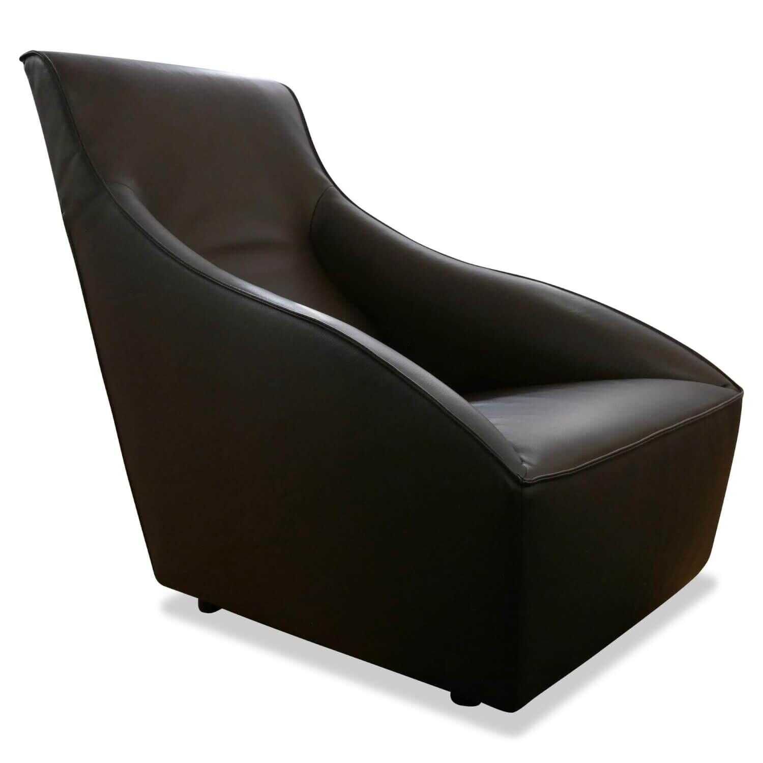 Molteni & C - Sessel Doda DPLF Hoch Leder P823 Dunkelbraun - 1