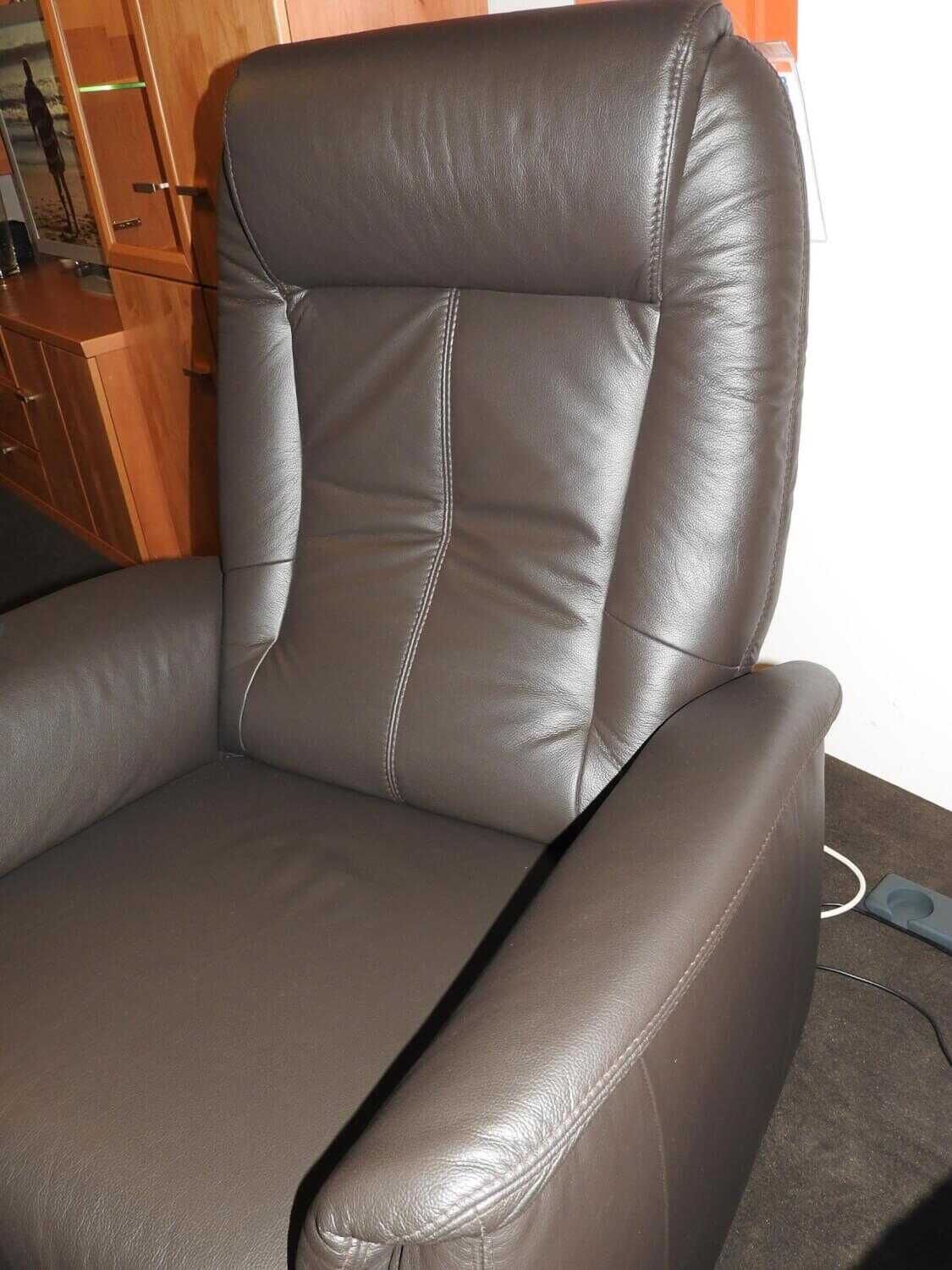 himolla - Sessel 9107-XL Leder 71 Torro Braun mit 3-motoriger Verstellung - 4