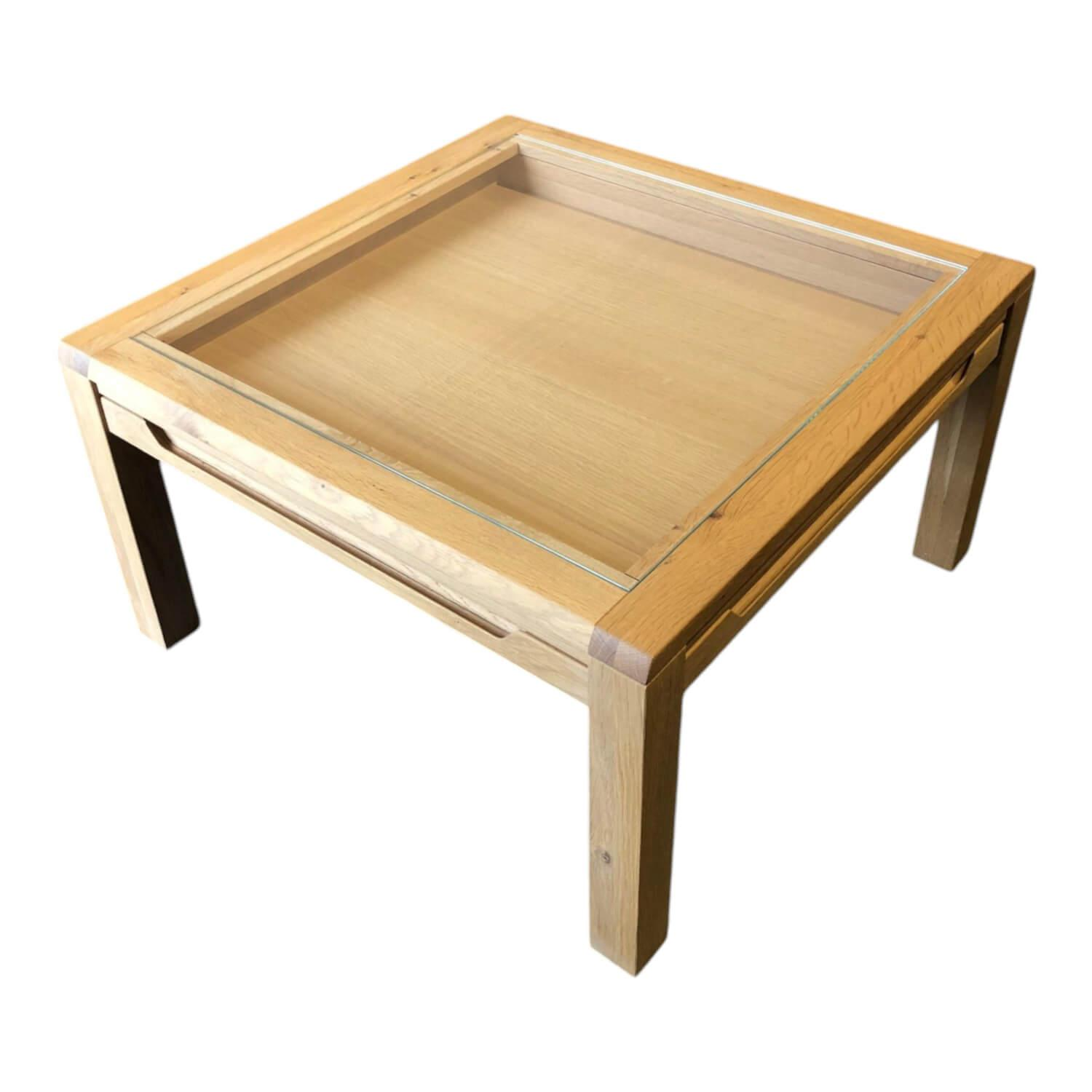 Decker - Couchtisch Divano Wildeiche Massiv Oberfläche Bianco Geölt - 1
