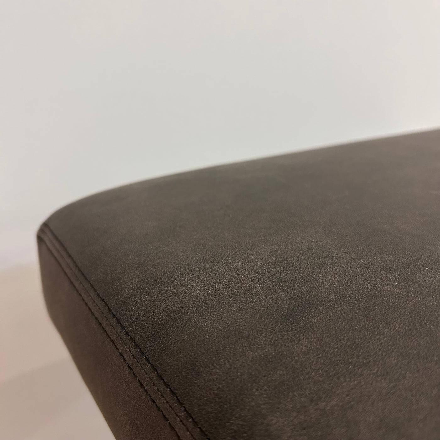 Walter Knoll - Hocker Berlin Chair Leder Vintage 65 1410 Cigar Schwarz Gestell Profilstahl Hochglanz Verchromt - 4