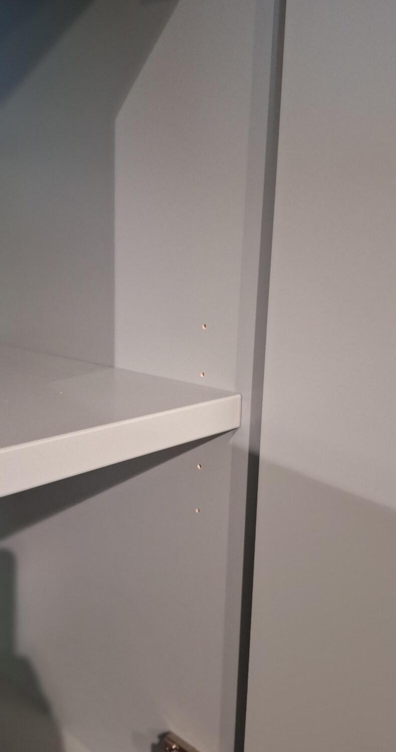 Rietberger Möbelwerke - Highboard Lotus Eiche Graphit Lack Agave Türkis - 7