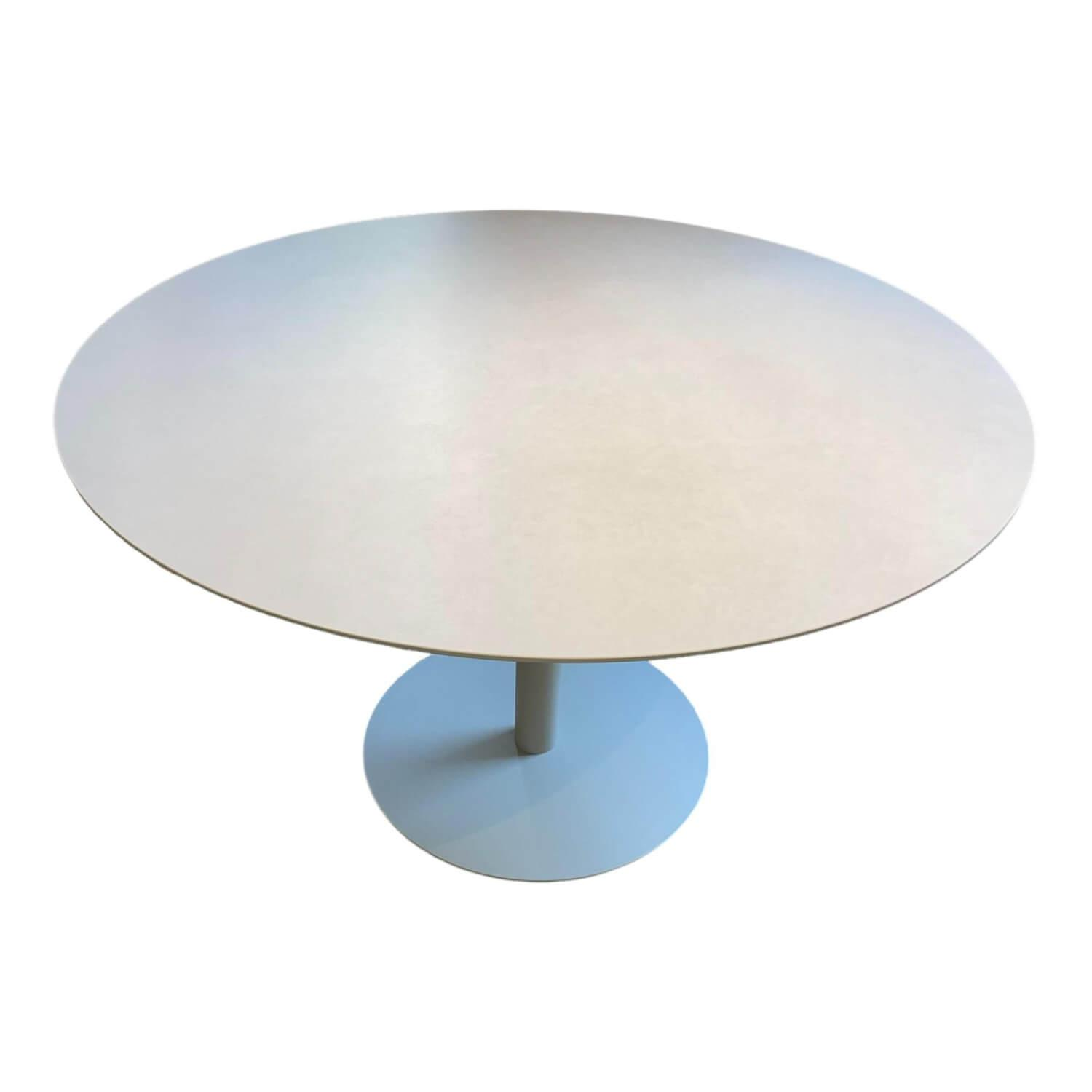 Esstisch T Table Dining Tischplatte Keramik Linen Beige Gestell Edelstahl Pulverbeschichtet Beige
