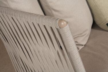 Outdoor Sofa Bitta Bela Rope Nimbus Kissen Stoff Terrain Laminate Porous Grau Gestell Farbe Wet Stone