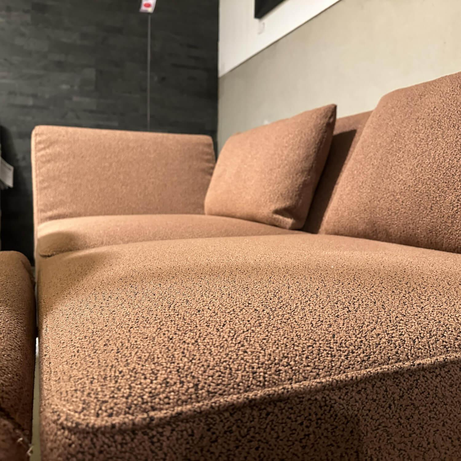 Brühl - Sofa Lofoten Lounge Stoff 5275 51 Orange Braun Gestell Eiche Hell Geölt - 6