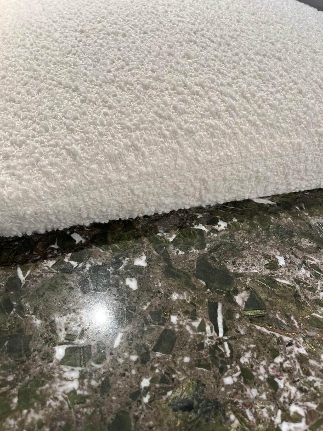 Minotti - Sofa Supermoon Stoff Orion 01 Bianco Cat. G Weiß mit 2 Sesseln - 2