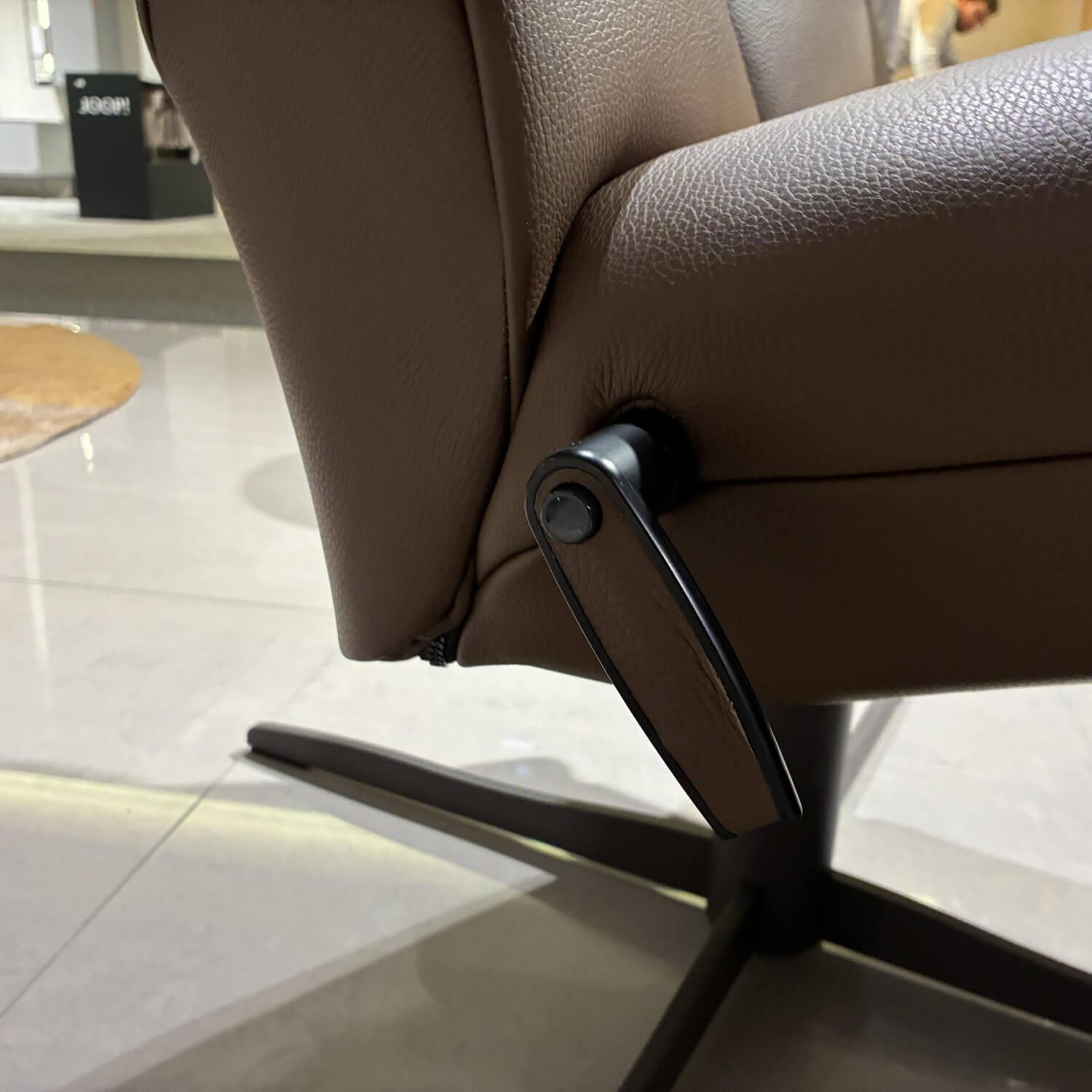 Jori - Sessel Symphony JR-7960 Mono-Move-Medi Leder Celia Truffo Braun 4-Stern Fuß Braun Gewellt Lackiert - 4