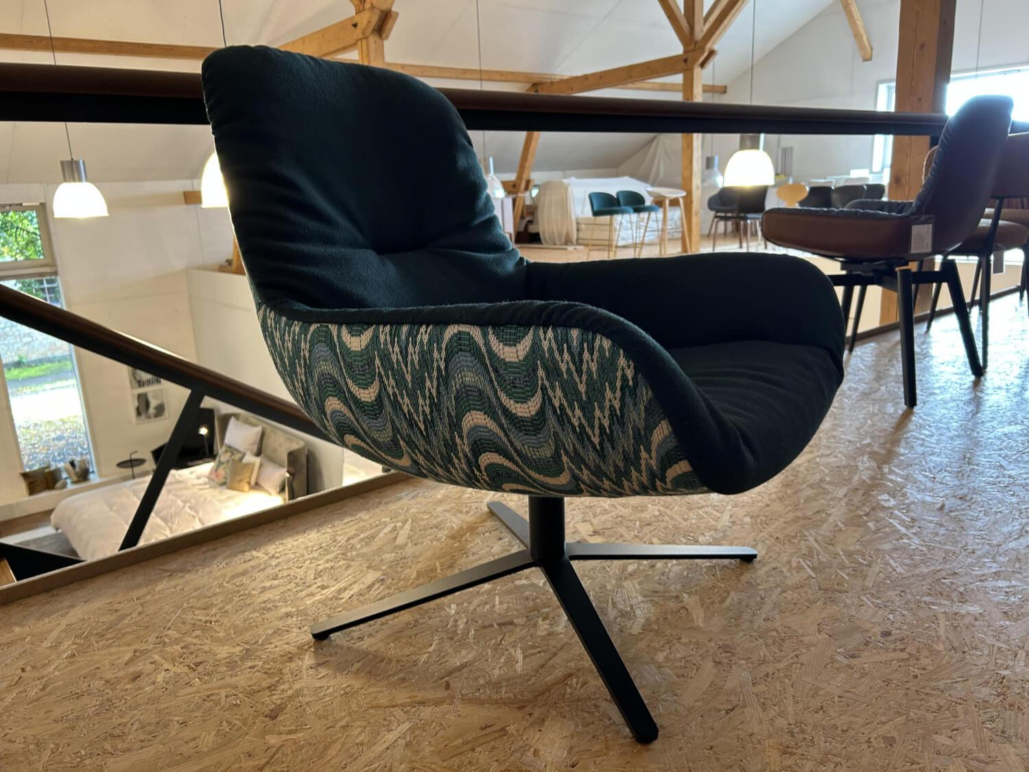 Freifrau - Sessel Leya Lounge En Vogue Sonderedition Grün Gestell Schwarz - 2