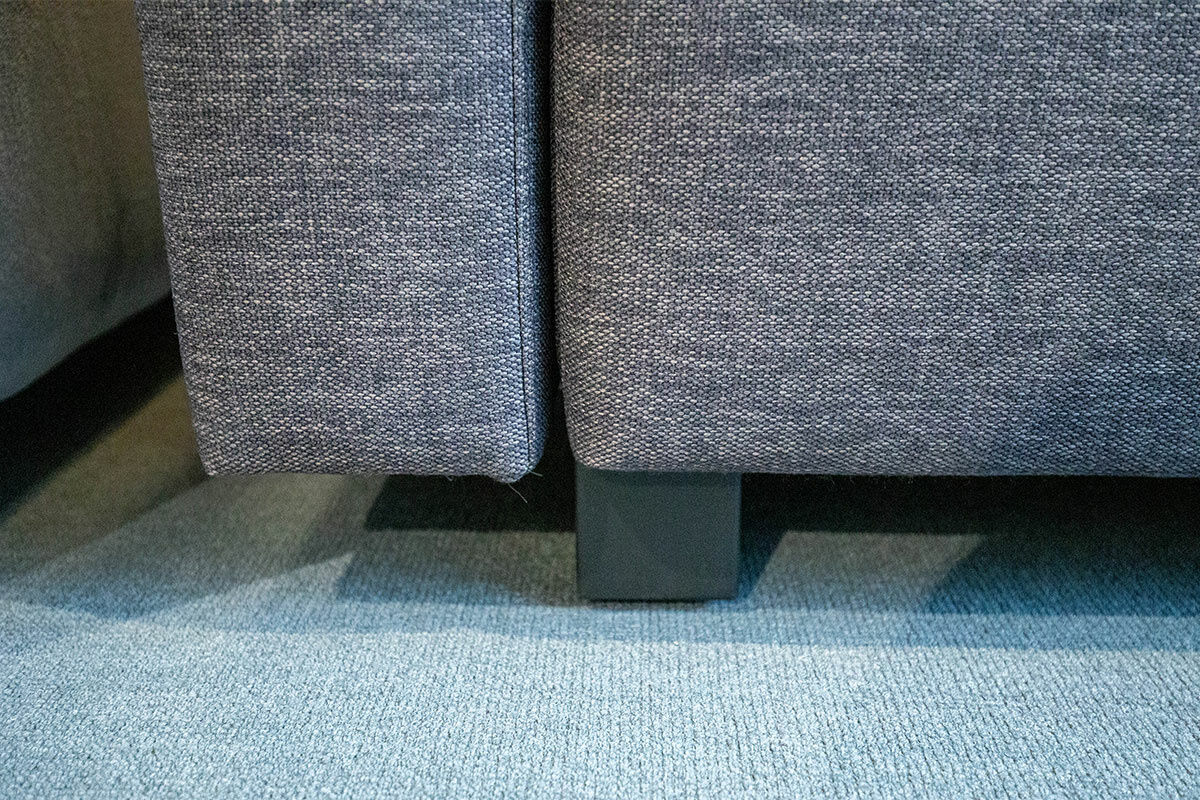 Franz Fertig - Schlafsofa Minnie Stoff E2055 Anthrazit Füße Schwarz - 7