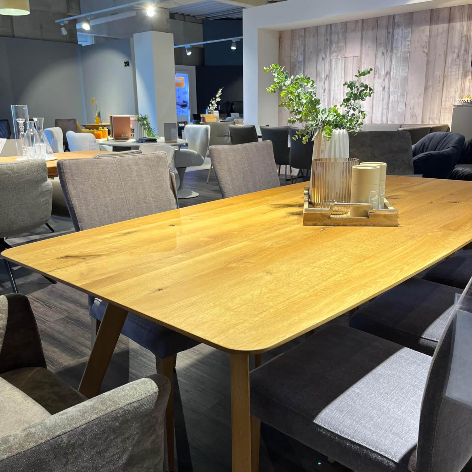 Natura - Esstisch Phoenix Eiche Massiv Bianco Geölt - 4