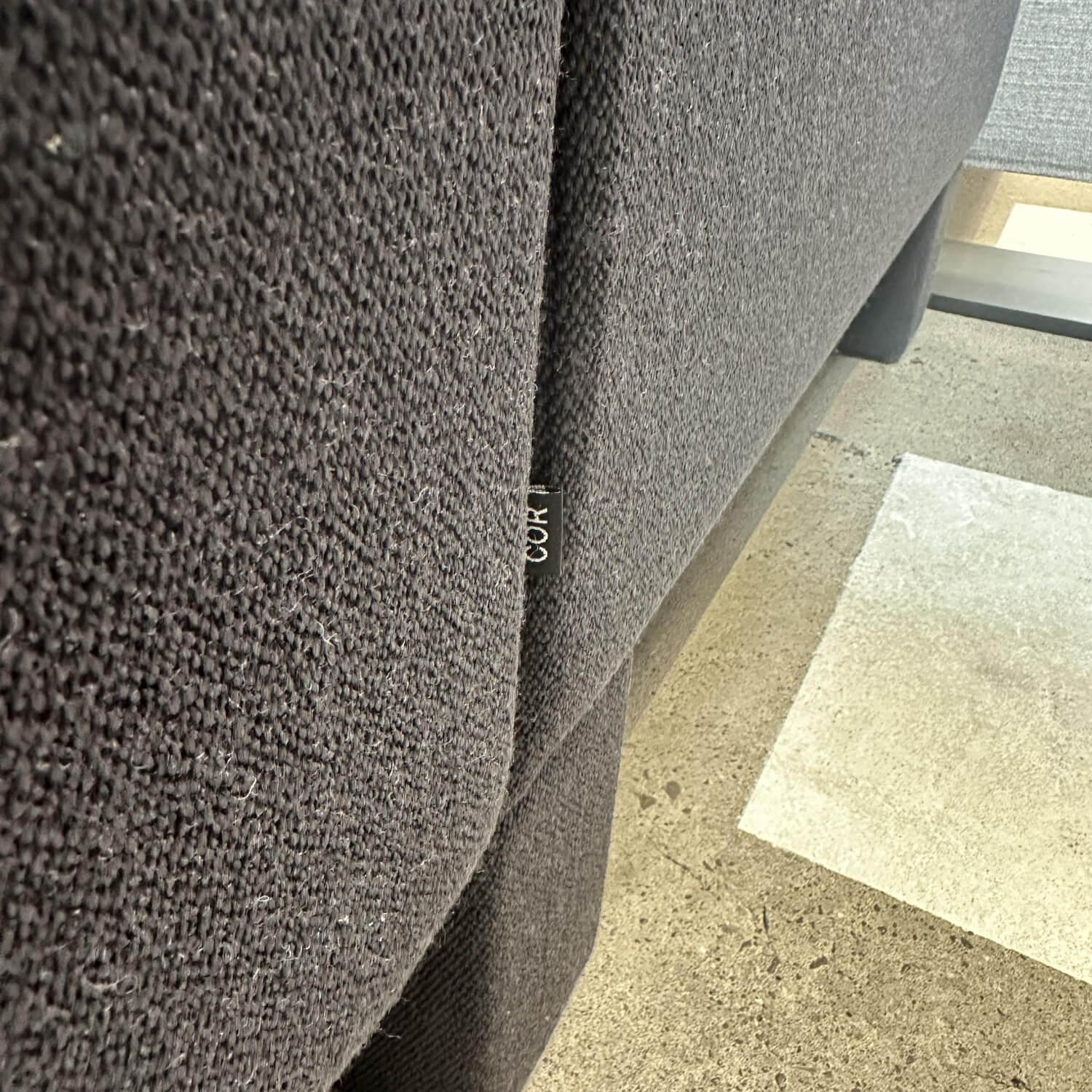 COR - Ecksofa Conseta Stoff 9168 Anthrazit Gestell Anthrazit Mit Stoff Bezogen Mit Kissen Und Kopfstütze - 4