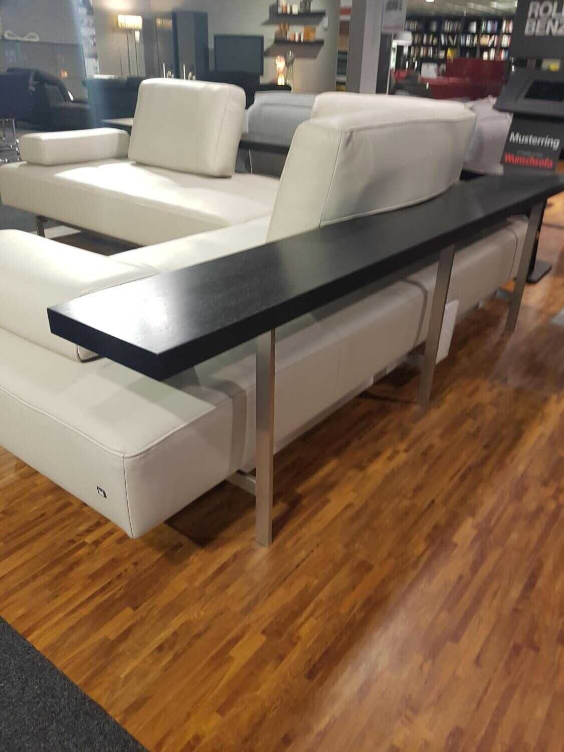 Rolf Benz - Ecksofa Dono Nappaleder Grau Beige Sonderedition - 6