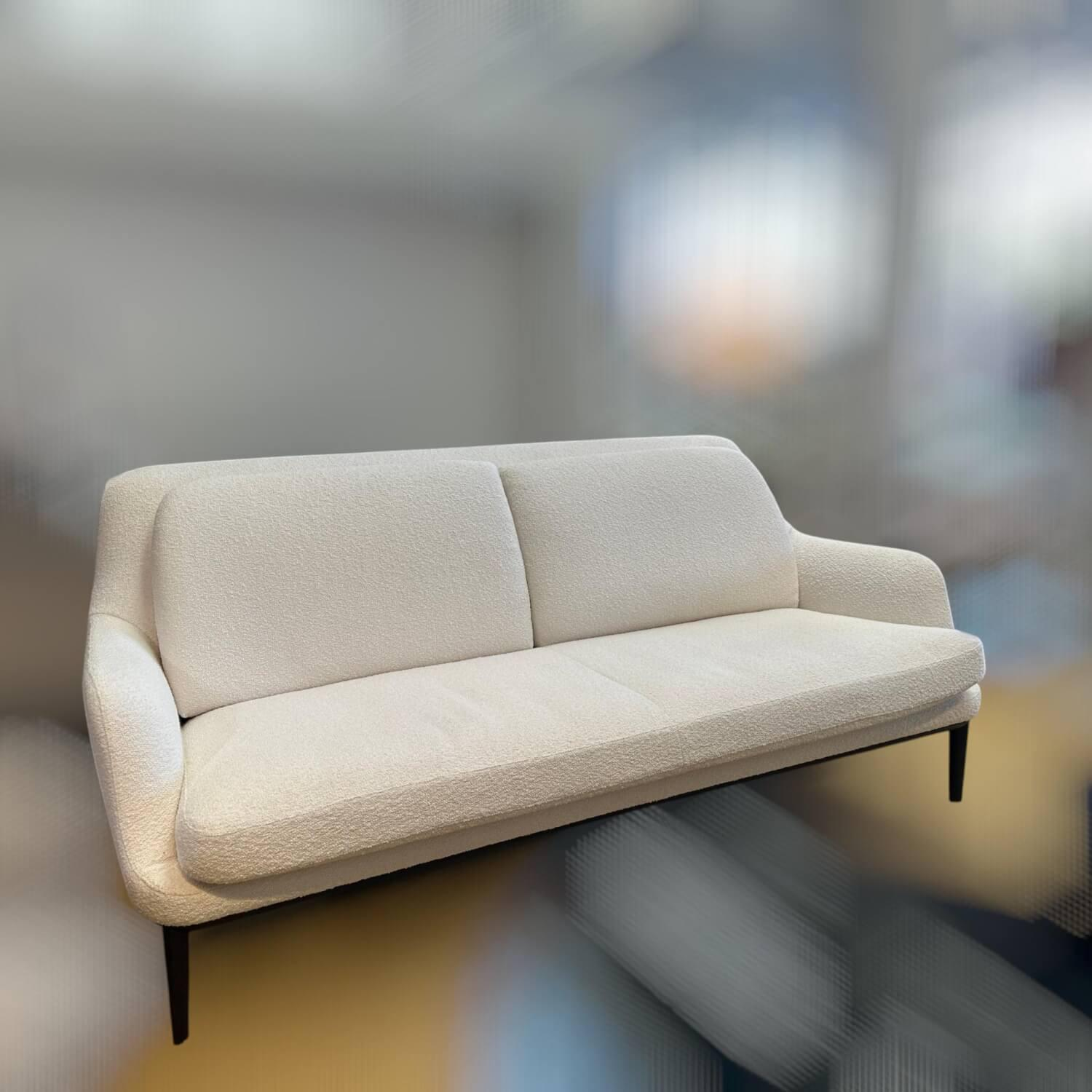 Bielefelder Werkstätten - Sofa Grace Stoff Queen BW1775-171 Weiß Creme Holzfüße Wengefarben - 6