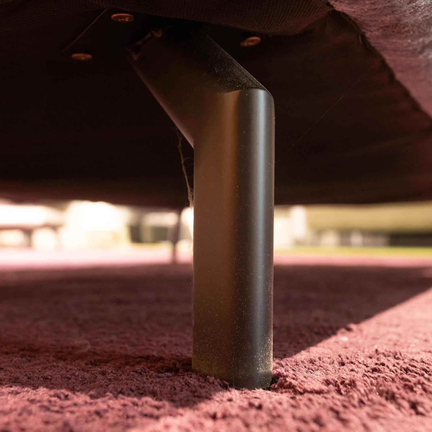 Benformato - Loveseat Lava Stoff 6903 Orsa Hellblau Blau Fuß Metall Schwarz Inklusive Kissen - 4