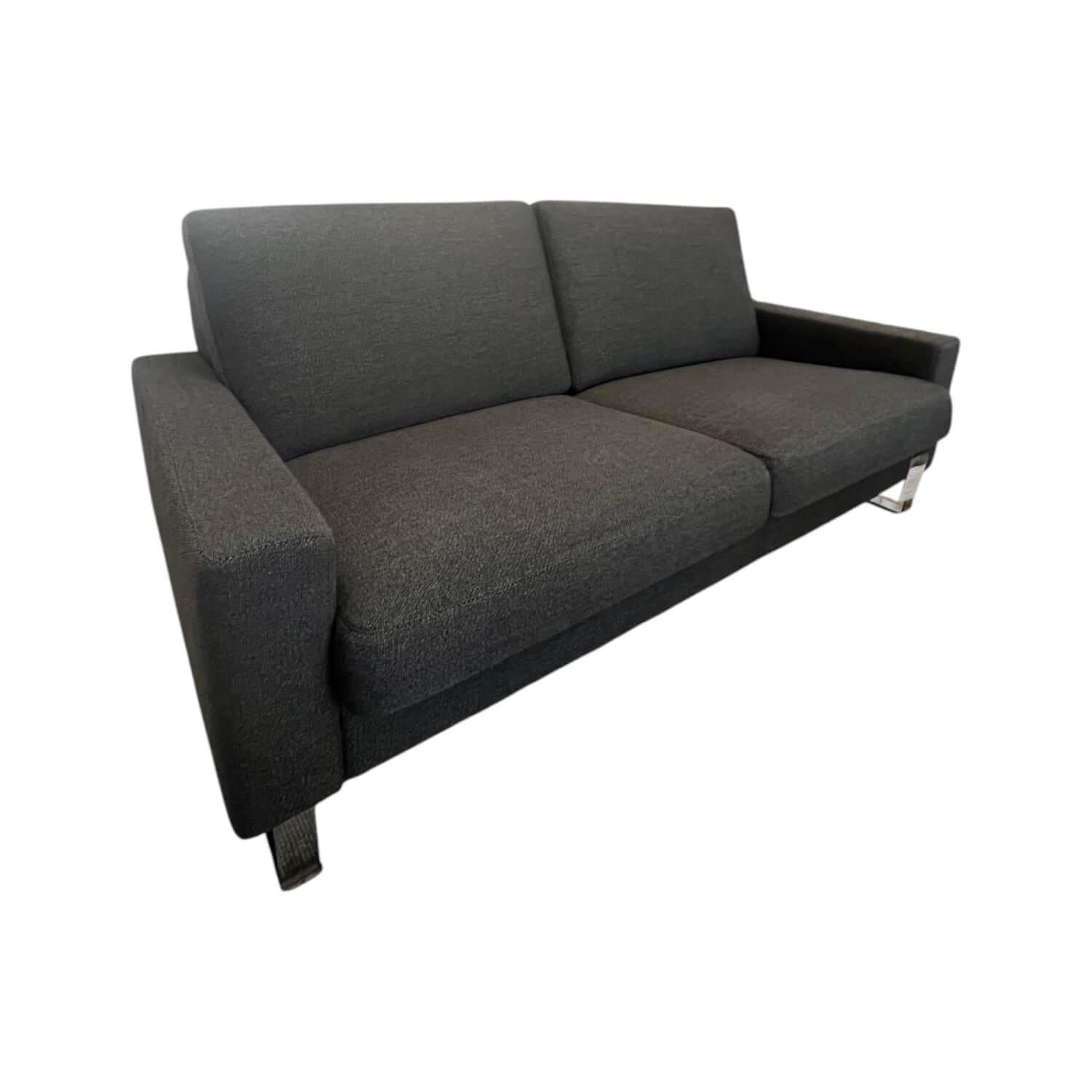 Erpo - Sofa Classic CL500 Stoff Prairie 202 88 Grau Metallkufe Chrom Hochglanz - 1