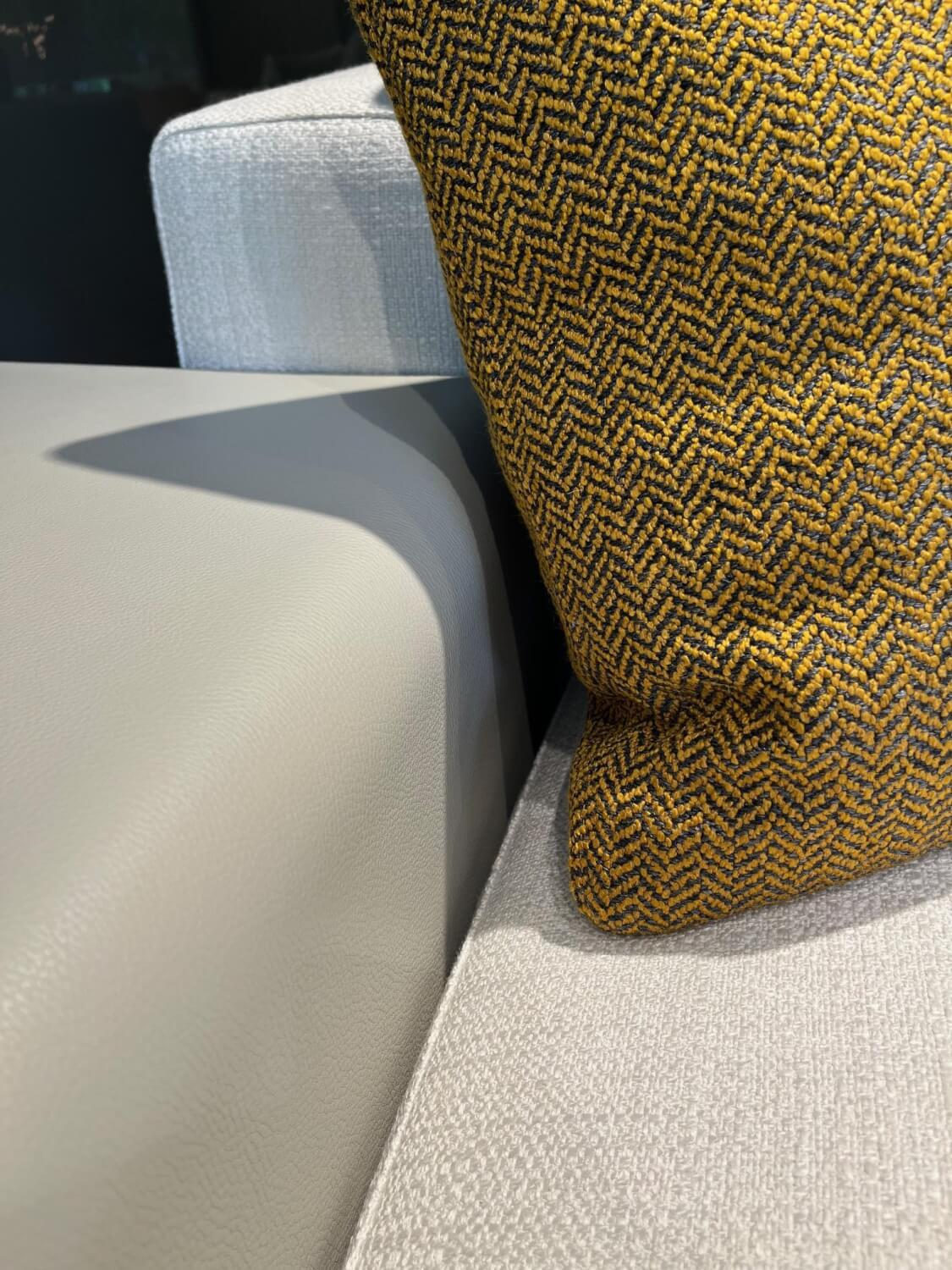 Minotti - Ecksofa Connery Stoff Bright 01 Bianco Cat. H Weiß - 6