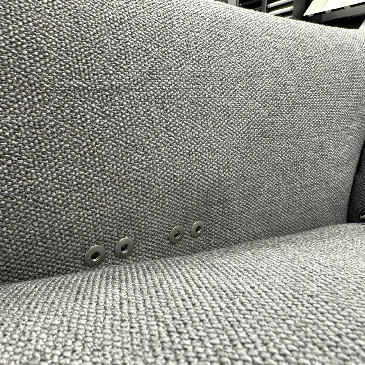 Rom - Sofa Matheo Stoff Aurelio Silber Füße Stahl Mattschwarz Lackiert Mit Elektrischer Verstellung - 4
