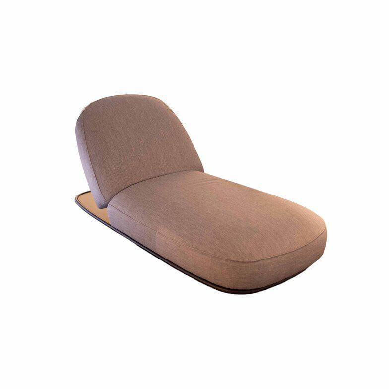 Talenti - Sonnenliege Swipe Outdoor Stoff C160 Light Grey Grau Gestell Stahl Graphit Grau - 1