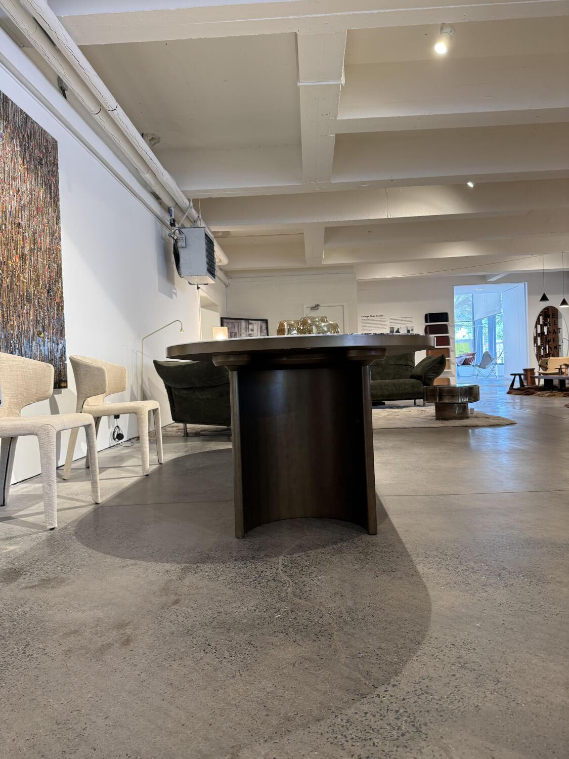 Molteni & C - Esstisch Blevio Platte Marmor Breccia Capraia Fuß Eclipse - 4