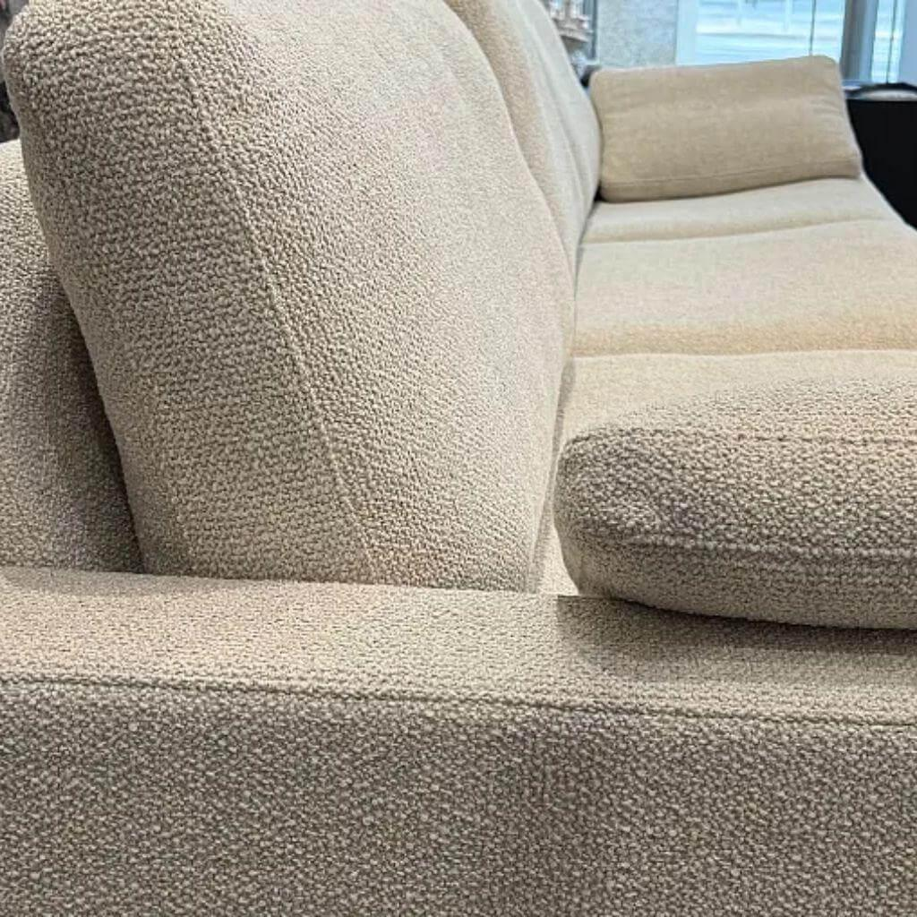 COR - Sofa Conseta Stoff 8207 Muschel Creme Gestell Metall F05 Schwarz - 2