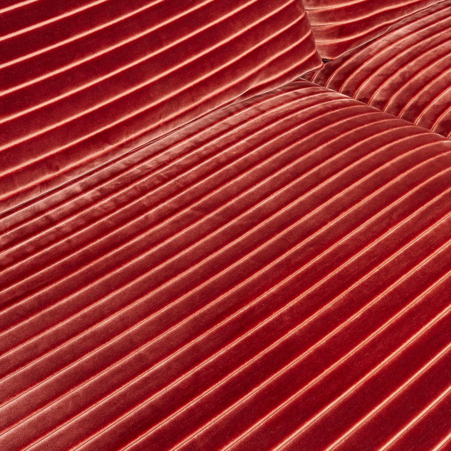 IP Design - Sofa Loop 2/75 Stoff Glory IP1791-262 Rot Füße Rot - 10
