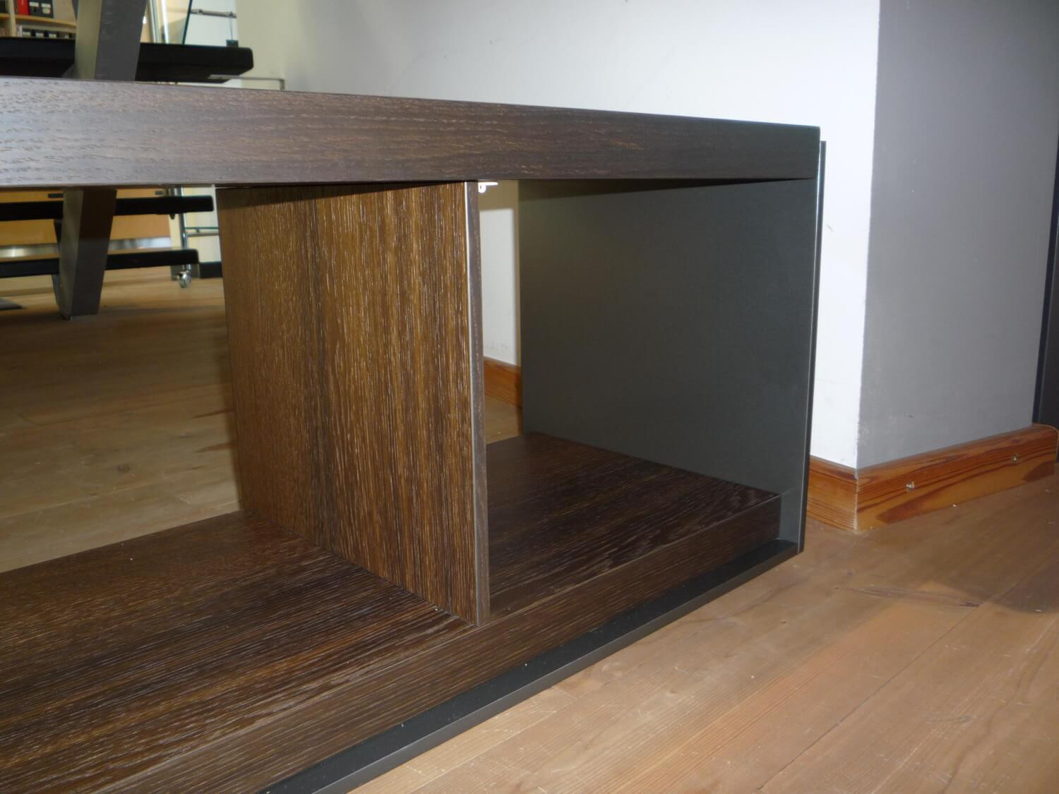 Tisch Konsole Sideboard Surface TSF 150 A  Räuchereiche Nickel Bronze Lackiert