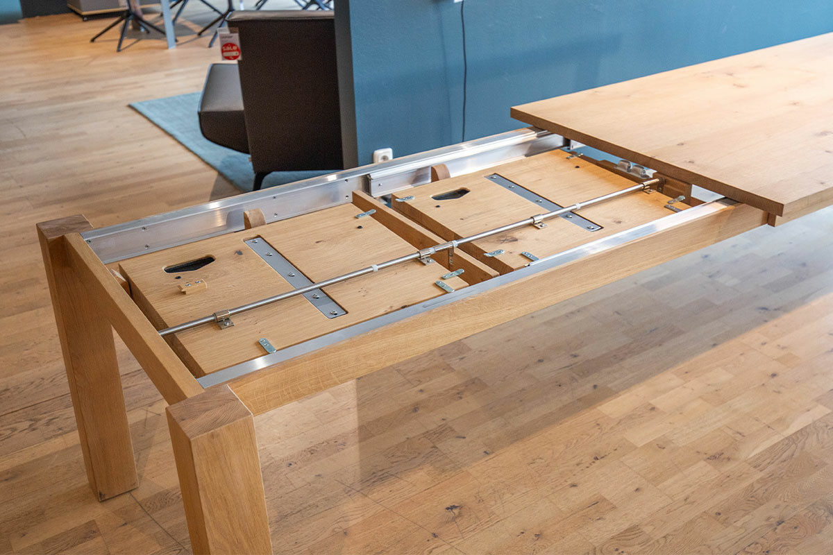 Scholtissek - Esstisch Varus Ausziehbar Knorrige Eiche Puro Geölt mit 2 Auszügen - 3