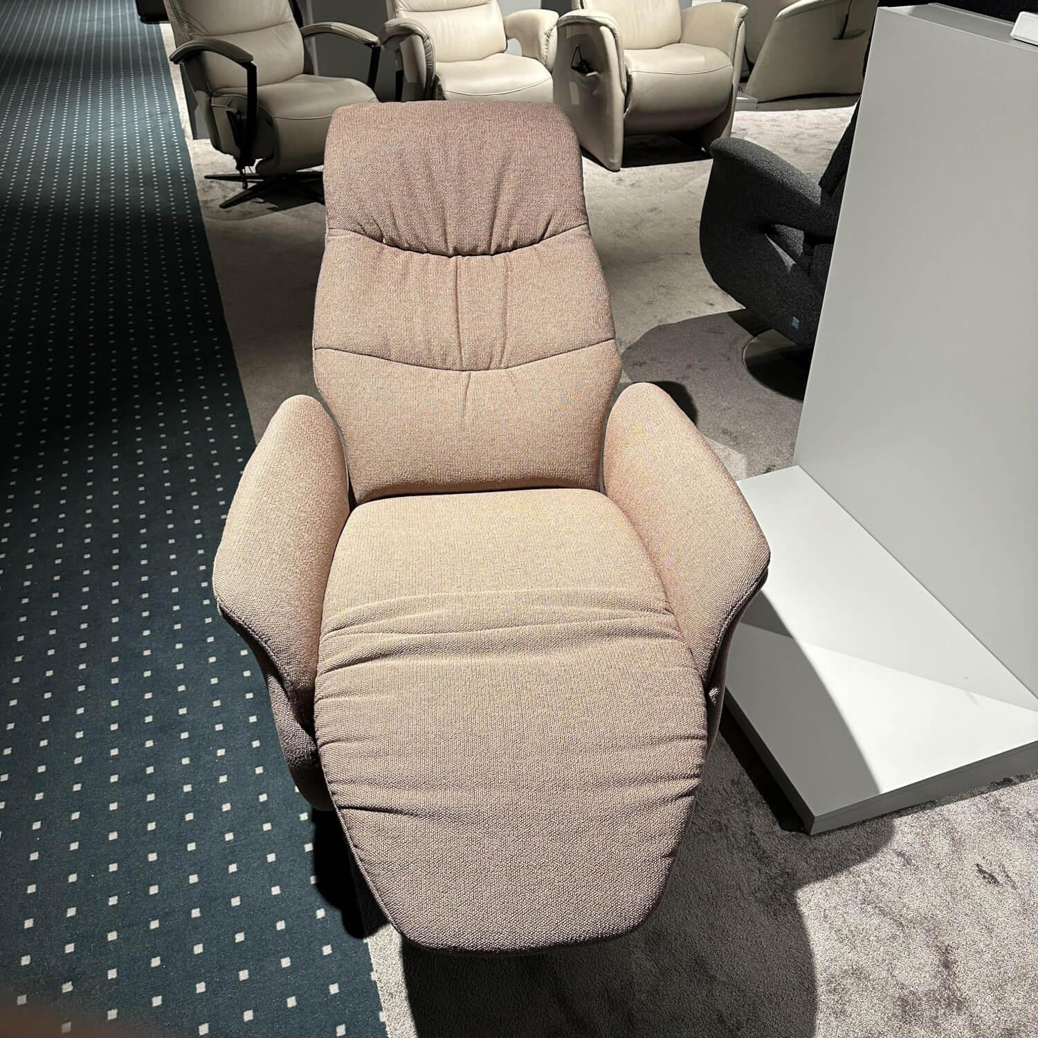 himolla - Relaxsessel Easy Swing M Bezug Stoff 24 Q2 Fashion Rosa Sternfuß Edelstahloptik Mit Elektrischer Verstellung - 4