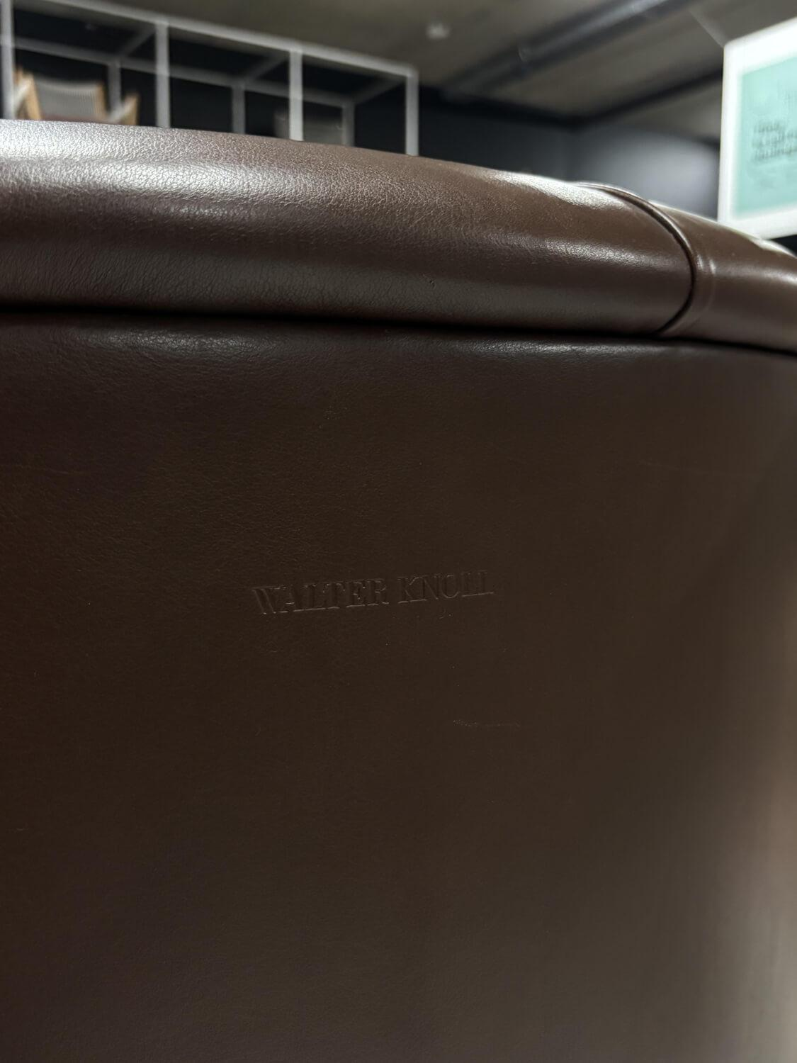 Walter Knoll - Sessel Haussmann 310 Leder Elen Mocca Braun Gestell Metall Verchromt - 3