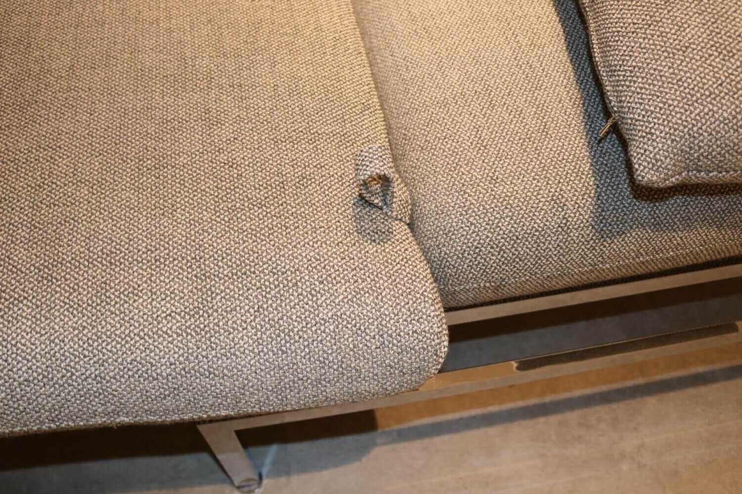 Brühl - Sofa Roro Medium 2m2Ds Stoff 4459 0090 Grau mit Drehsitzen - 8