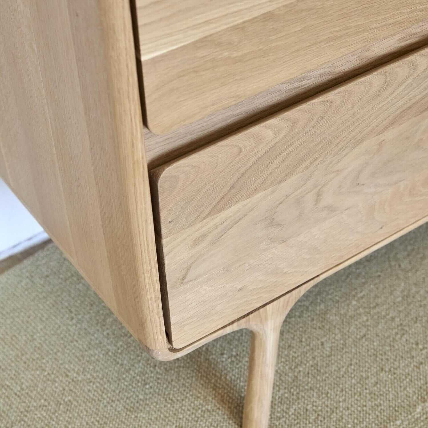 Gazzda - Kleiderschrank Modell Fawn Eiche Massiv Oberfläche Weiß Geölt - 9