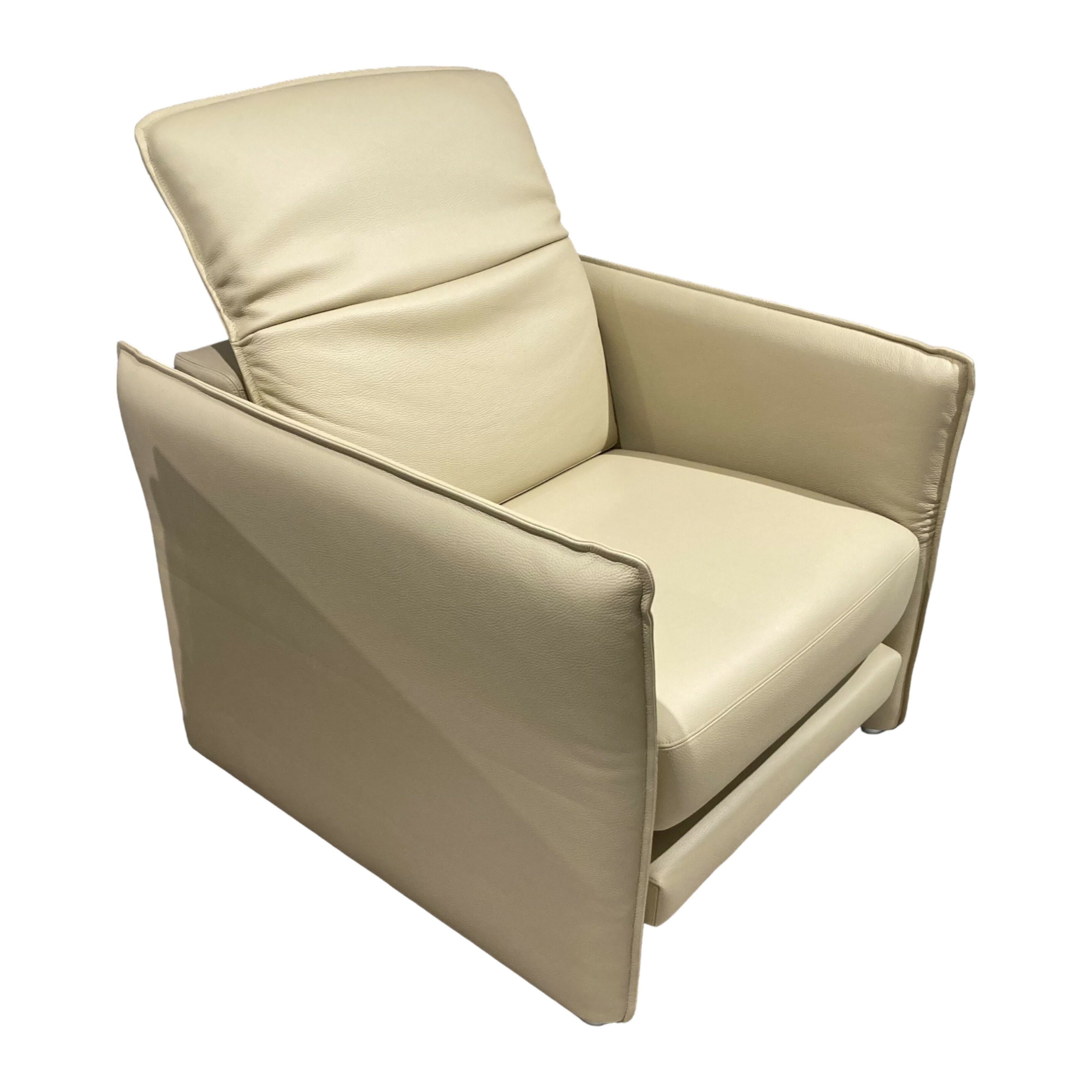 Erpo - Sessel Avantgarde Leder 43 Creme Beige mit Funktionen - 1