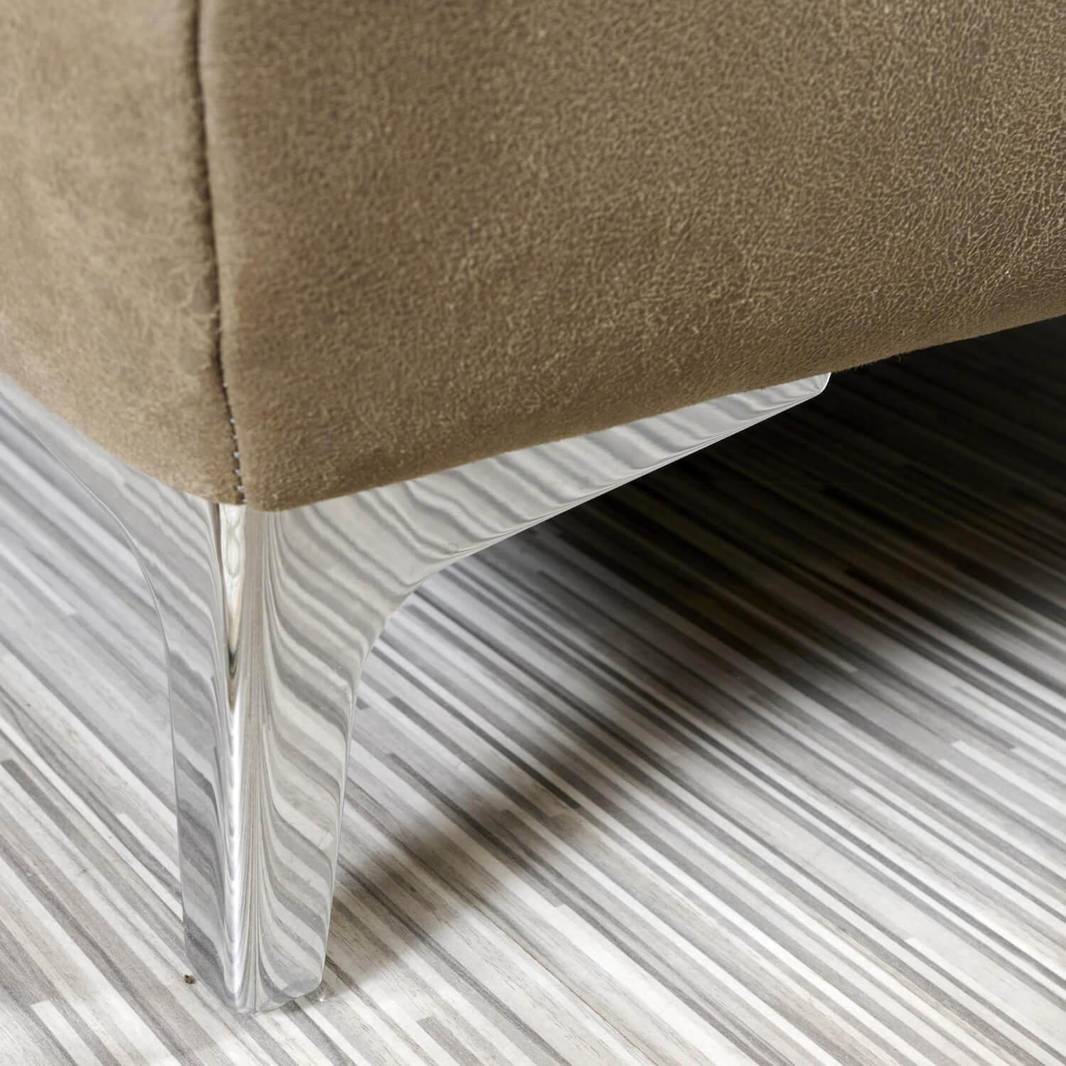 Carina - Upholstered suite 2600 Motorized Cover Clash Olive Metal feet shiny chrome - 10