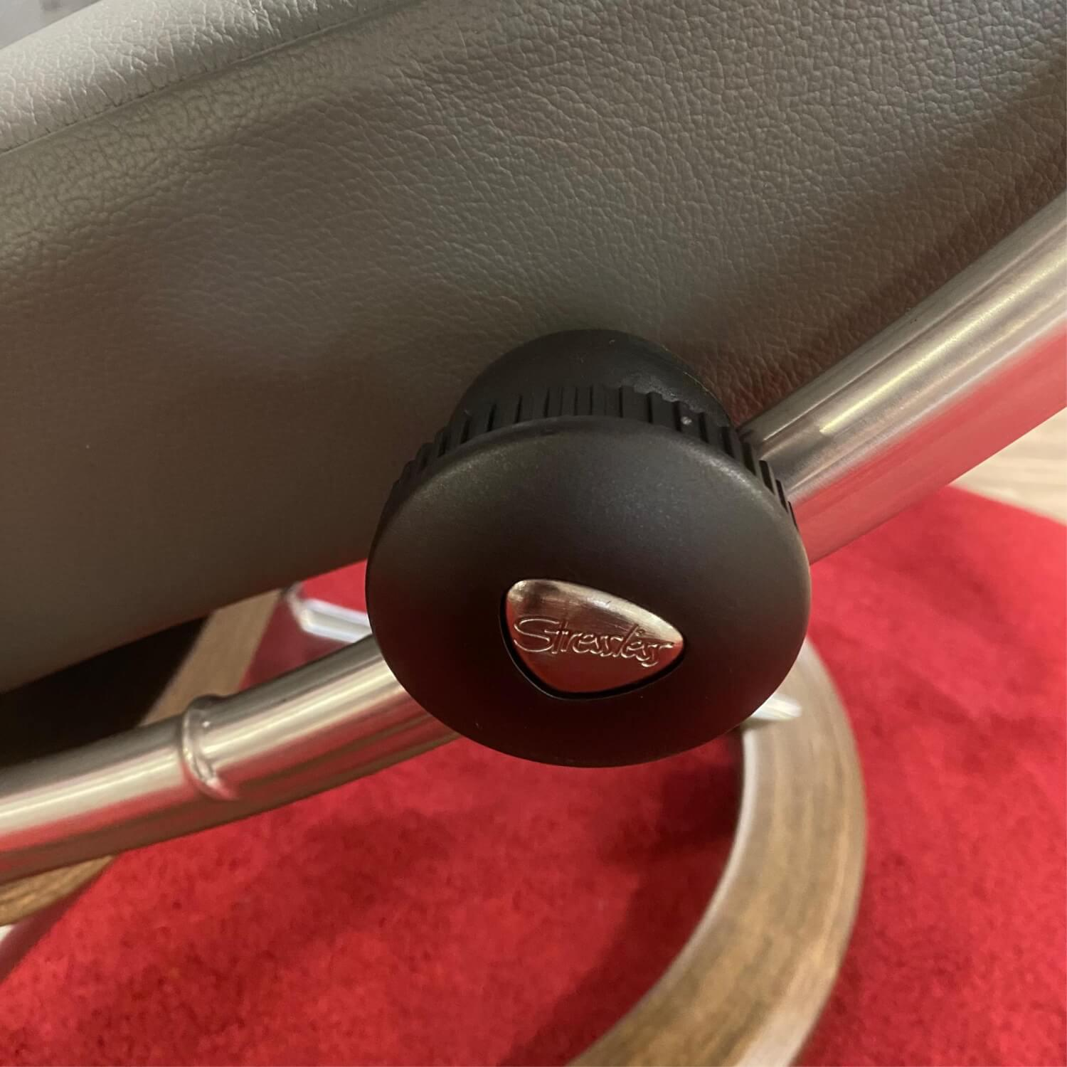 Stressless - Stressless Sessel mit Hocker Consul M Batick Grey Signature Walnuss - 6
