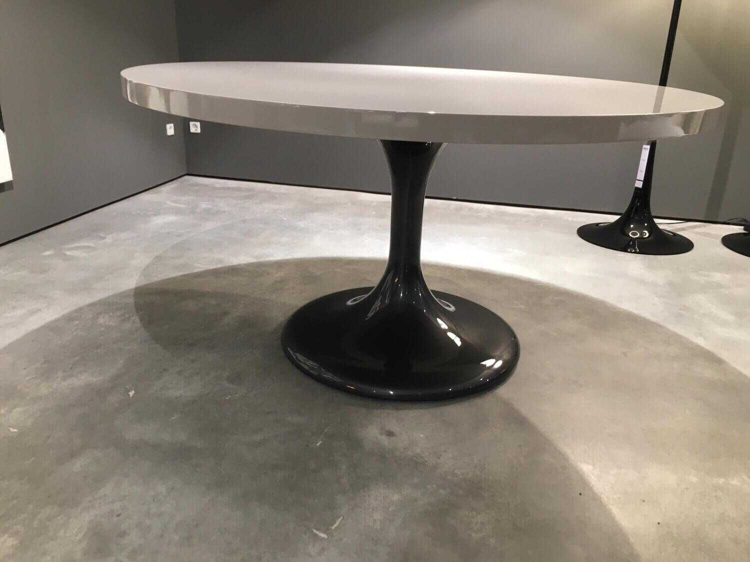 Minotti - Tisch Neto Platte Metall Sand Gestell Glänzend Zinnfarbig - 5
