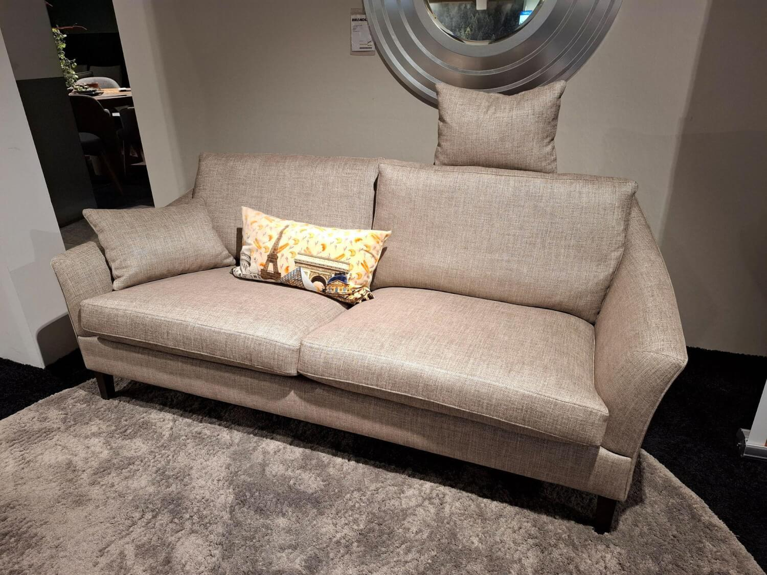 Bielefelder Werkstätten - Sofa Saloni Stoff BW1733-222 Enza Grau - 3