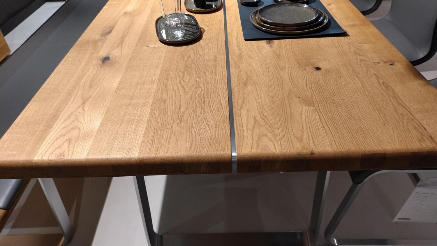 Team 7 - Essgruppe Nox Magnum Leder L1 Mittelgrau Gestell Edelstahl - 7