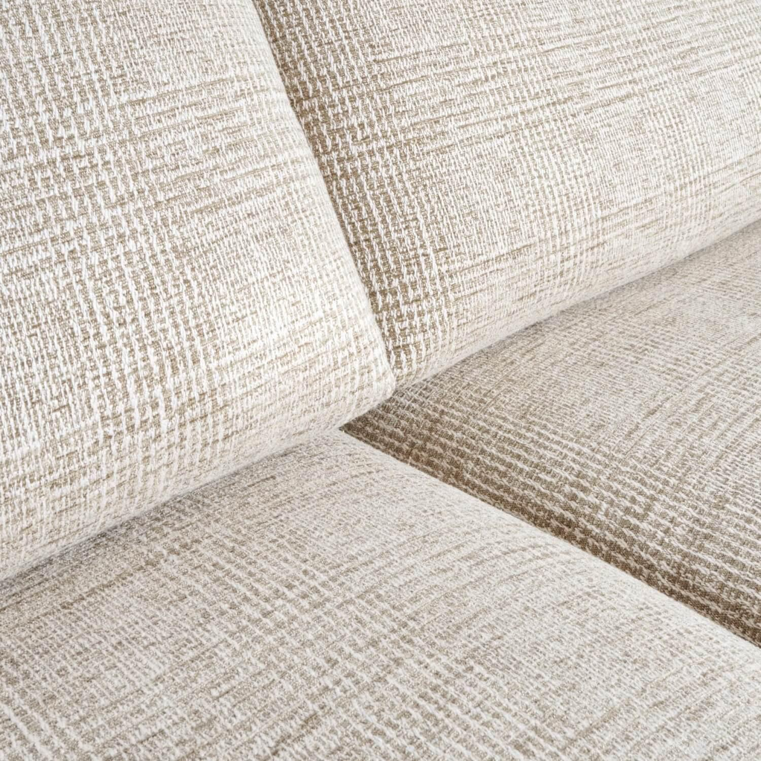 Bielefelder Werkstätten - Sofa Spirit 2 80 Stoff Scott BW 1769 272 Creme Beige Grau Füße Metall Beige Grau Mit Schmalen Armlehnen Und Armlehnkissen - 2
