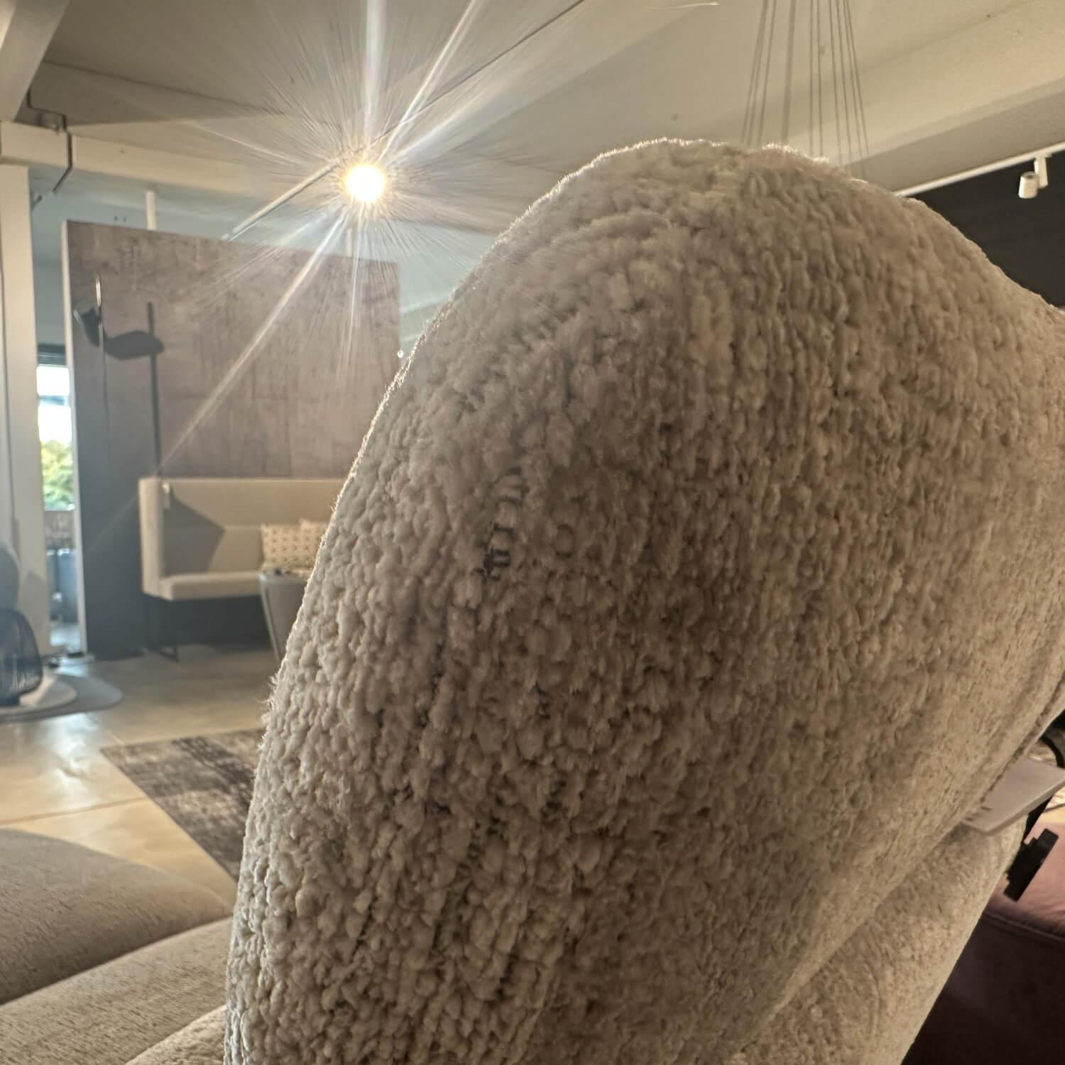 Brühl - Relaxliege Roro 98 Stoff 4001 92 Hellgrau Füße Metall Schwarz Mit Rollen - 6